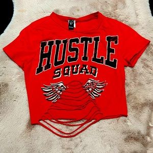 Hustle Destructed Crop Top